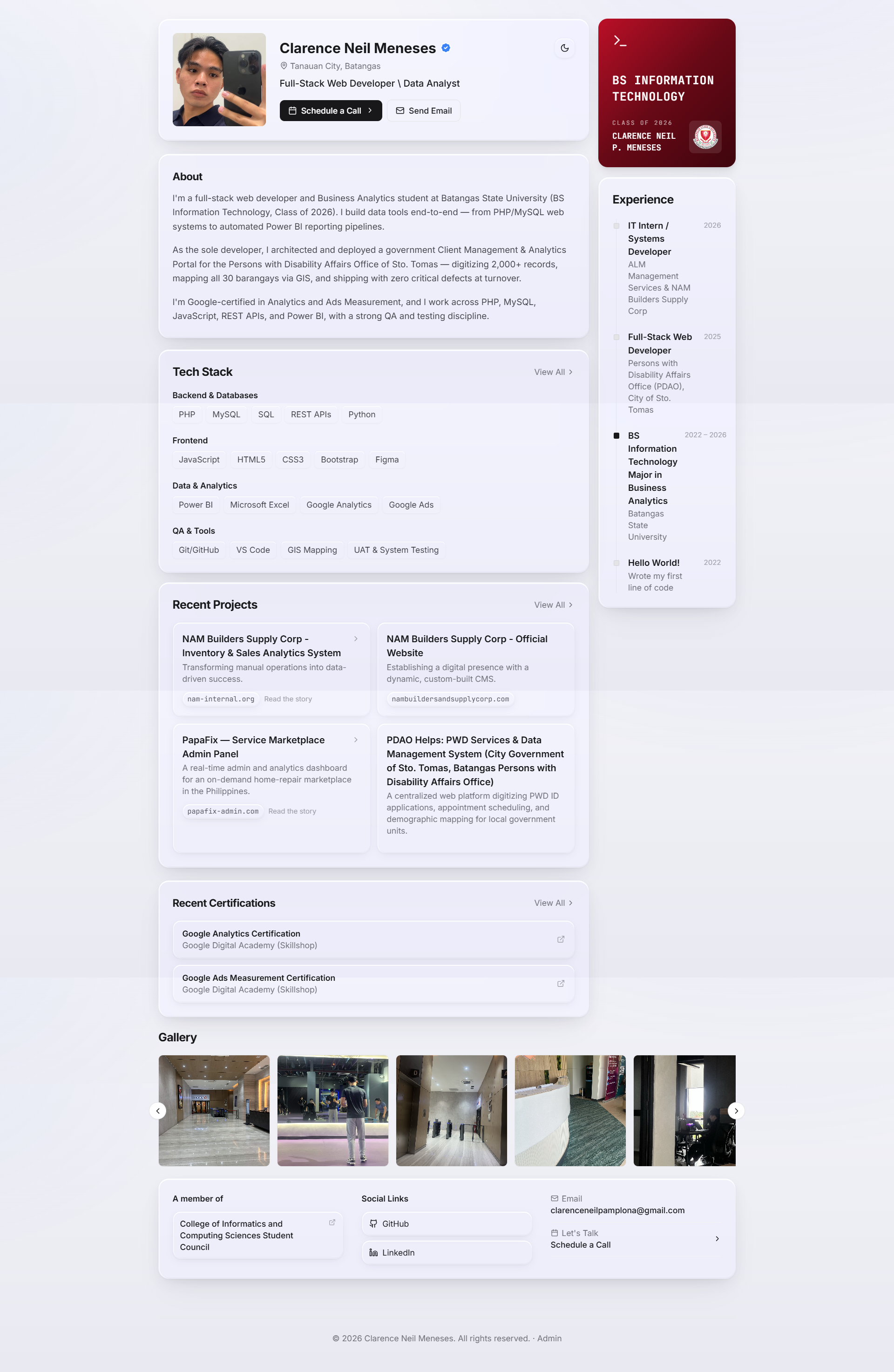 Portfolio Revamped: Portfolio & CMS